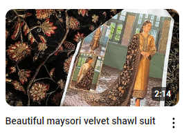 Maysori Dress With Velvet Shawl Demo Video