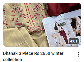 Dhanak 3 Piece Winter Dress Demo Video