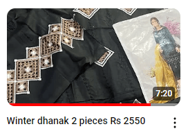 Dhanak Dresses Live Session Demo Videos