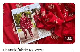 Dhanak Fabric Dress Online Store Video