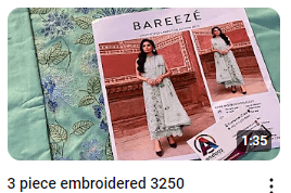 Elegant Fully Embroidered Dress Demonstration Video