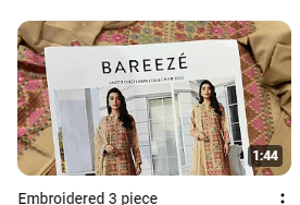 Elegant Fully Embroidered With Chiffon Dupatta Dress Demo Video