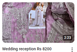 Embellished Wedding Wear Pakistani Dress Video