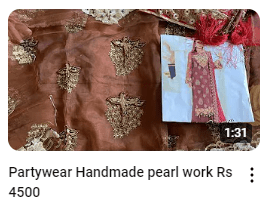 Hand Work Embroidered Party Dress Video