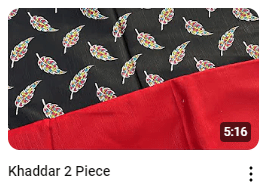 Khaddar 2 Piece Printed Dress Demo Video