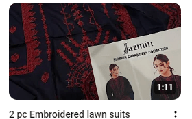 Lawn Neck Embroidered Dress Demonstration Video