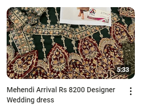 Mehndi Festive Embroidered Dress Demo Video