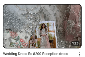 Wedding Reception Embroidered Dress Video