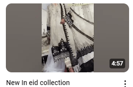 White ChikanKari Embroidered Party Wear Dress Demo Video