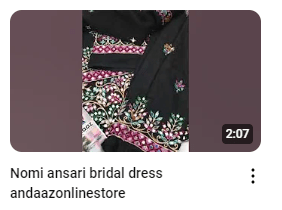 Black Cotton Mirror Work Embroidered Dress Demo Video