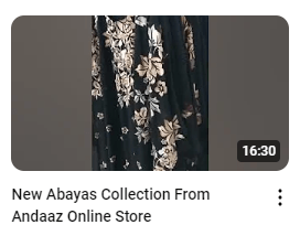 Black Embroidered Many In One Abaya Demo Video