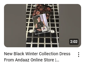 Black Linen Fully Embroidered Dress Demo Video