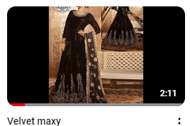 Black Velvet Embroidered Maxy Demo Video