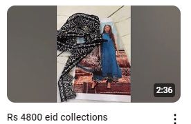 Blue ChikanKari Embroidered Party Dress Demo Video