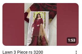 Dark Maroon ChikanKari Embroidered Dress Demo Video