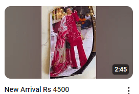 Dark Pink ChikanKari Embroidered Party Dress Demo Video