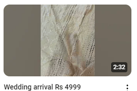 Elegant Chikankari Embroidered Party Wear Dress Demo Video