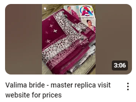 Elegant Embroidered Bridal Wear Dress Demo Video