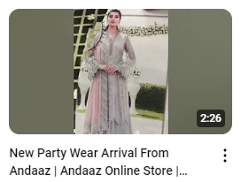 Elegant Fully Embroidered Party Wear Dress Demo Video