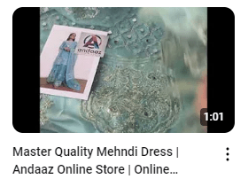 Elegant Mirror Work Embroidered Party Wear Dress Demo Video