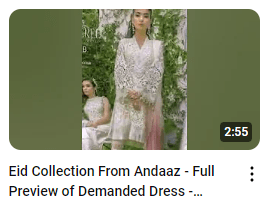 Elegant White Fully Embroidered Party Wear Dress Demo Video