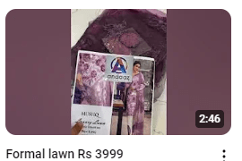 Formal Wear Lawn Embroidered Dress Demo Video