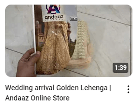 Golden Heavy Embroidered Bridal Maxy Demo Video