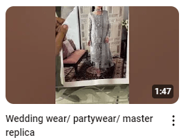 Grey Silver Heavy Embroidered Wedding Wear Dress Demo Video