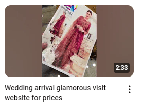 Heavy Embroidered Wedding Wear Dress Demo Video