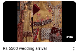 Heavy Embroidered Wedding Wear Dress Demo Video