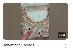 Heavy Handmade Embroidered Wedding Dress Demo Video