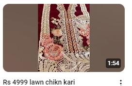 Maroon Lawn ChikanKari Embroidered Dress Demo Video