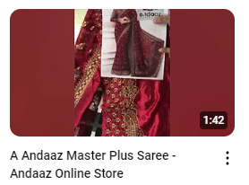 Maroon Net Heavy Embroidered Wedding Wear Saree Demo Video