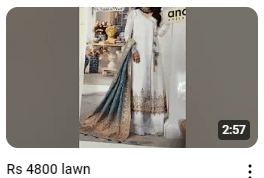 Off White Lawn ChikanKari Embroidered Dress Demo Video