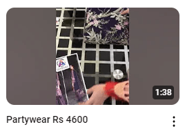 Purple Fully Embroidered Fancy Dress Demo Video