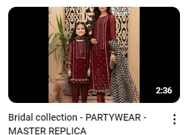 Red Handwork Embroidered Party Wear Two In One Dress Video