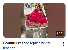 Red Heavy Embroidered Bridal Lehenga Demo Video