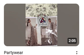 White Chiffon Embroidered Party Wear Dress Demo Video