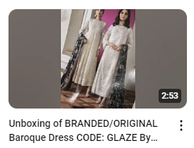 White Chiffon Fully Embroidered Party Dress Demo Video