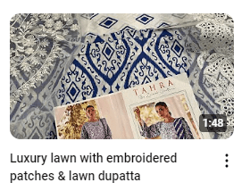 Casual Wear Lawn Embroidered Patches Dress Demo Video