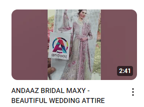 Elegant Heavy Embroidered Wedding Wear Maxy Demo Video