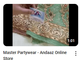 Fully Stonework Embroidered Wedding Wear Dress Demo Video