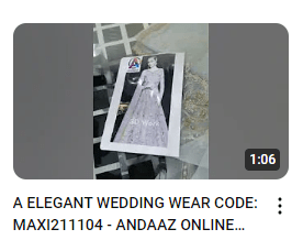 Grey Heavy Embroidered Wedding Wear Maxy Demo Video