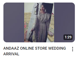 Heavy Embroidered Wedding Wear Dress Demonstration Video