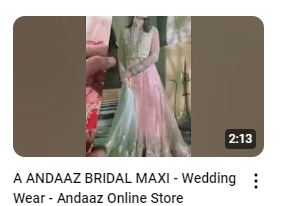 Heavy Mirror Work Embroidered Wedding Wear Maxy Demo Video