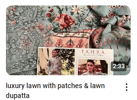 Luxury Lawn Embroidered Patches Dress In Two Colors Video