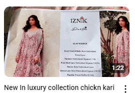 Pink Lawn Chikan Kari Embroidered Dress Demo Video