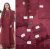 Embroidered Chikankari Luxury Lawn Maroon Dress